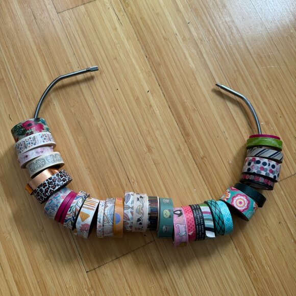 Washi Tape Ring Holder & 31 Rolls of Washi Tape Bundle - Picture 2 of 4